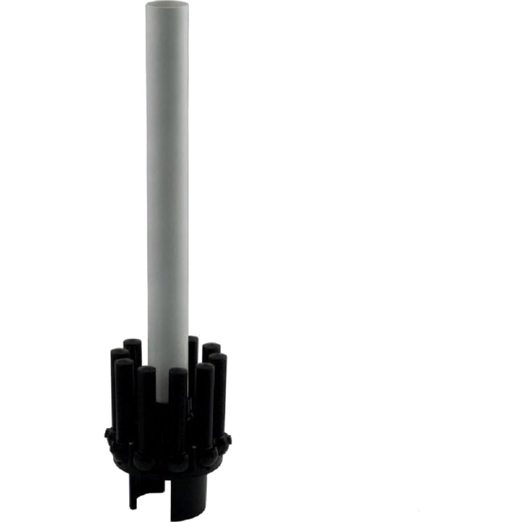 Hayward SX160QA lateral assembly with center pipe, black radial arm hub and long gray upright tube.
