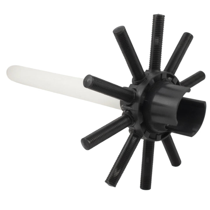 Hayward SX160QA lateral assembly with center pipe, black spoked hub and threaded arms, light gray pipe