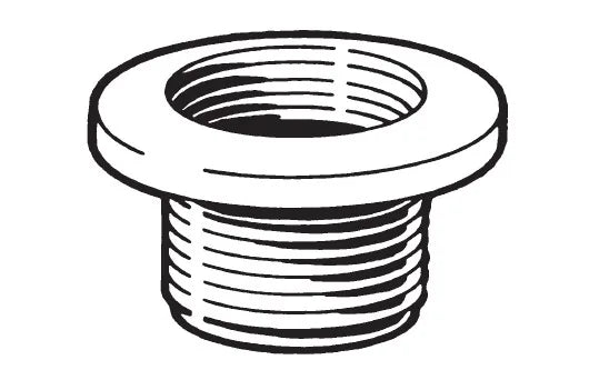 Hayward Receptacles Vacuum Fittings, 1-1/2" FIP x 2" MIP, White, Concrete |SP1022