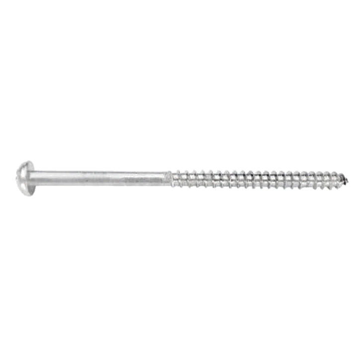 Hayward Replacement Screw SPX1082Z9, silver metal wood screw with round head and partial threaded shank.