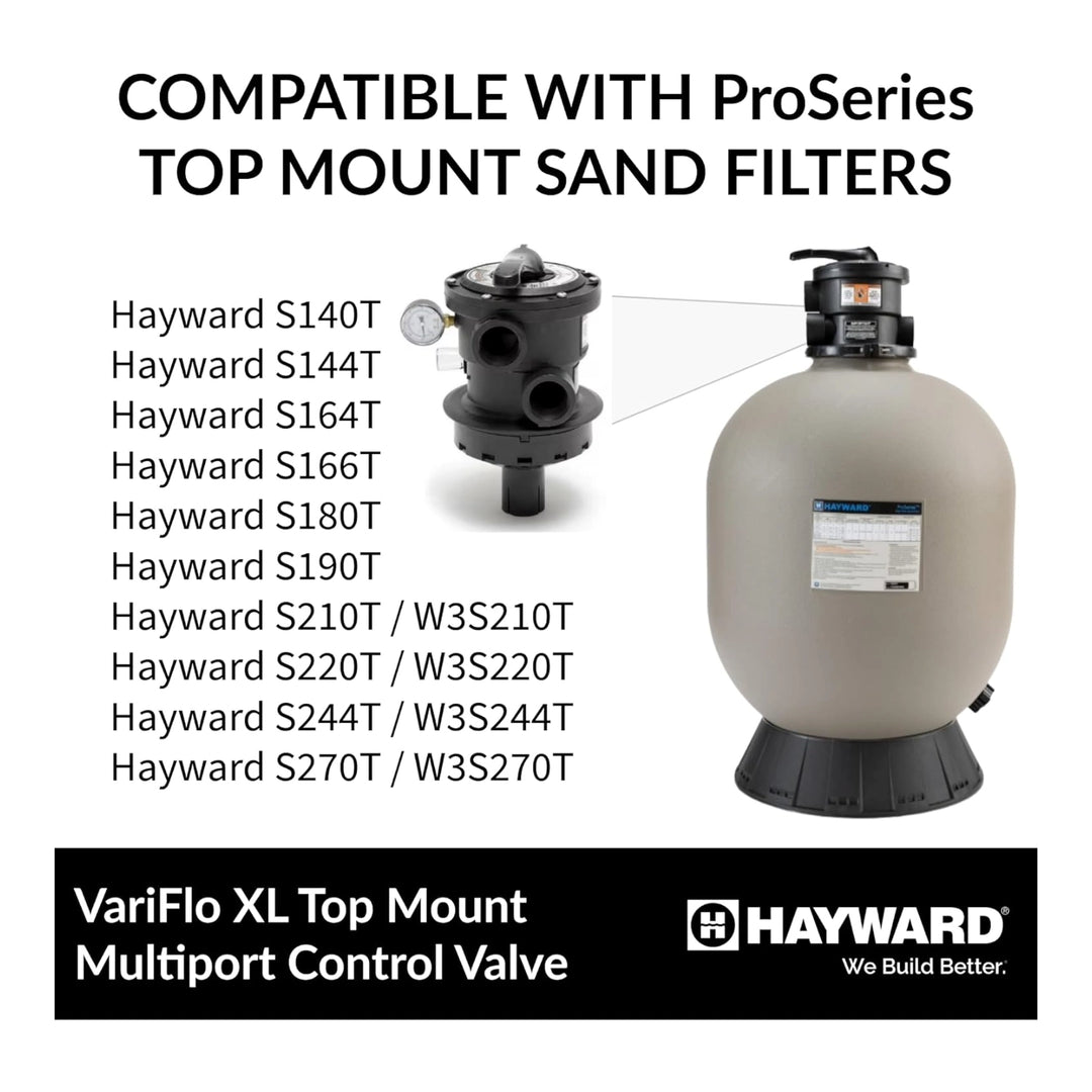 Hayward Top Mount Multiport Valve with Clamp and O-Ring for ProSeries Sand Filters | SP0714T