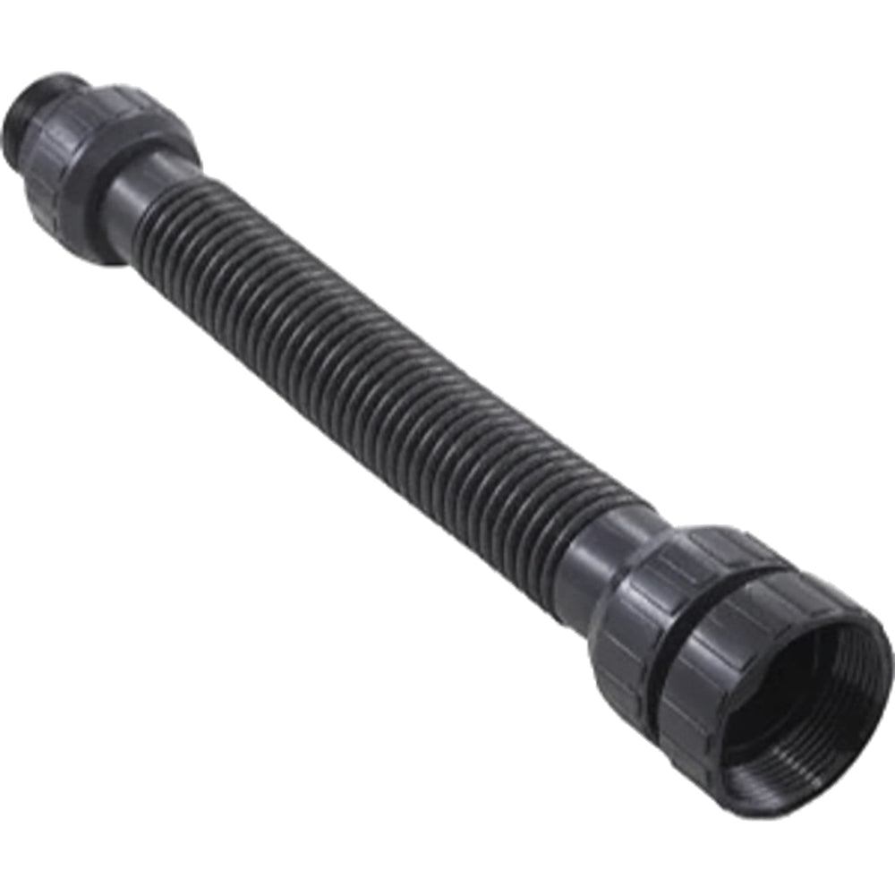 Black corrugated Hayward VL Series pump to filter hose, VLX4006A, with threaded end fittings on each side.