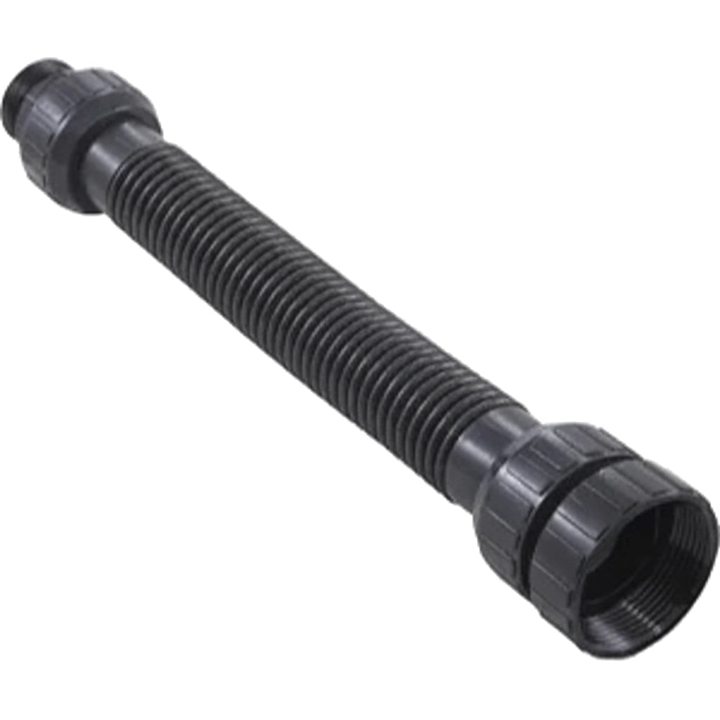 Black corrugated Hayward VL Series pump to filter hose, VLX4006A, with threaded end fittings on each side.