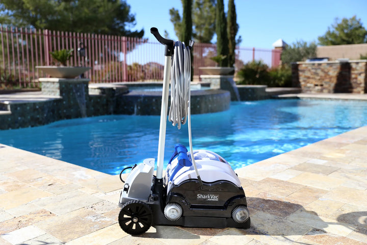 SharkVac™ Robotic Pool Cleaner with Caddy