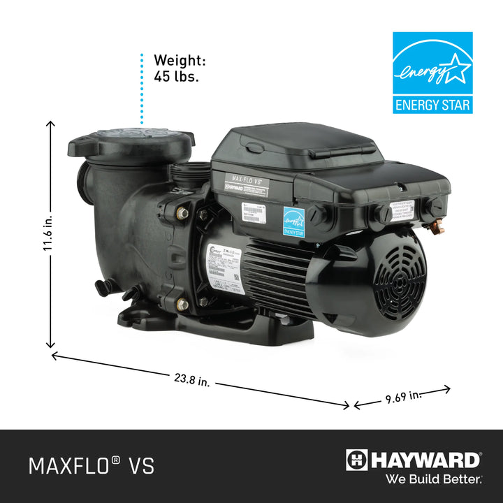 MaxFlo VS™ Variable Speed Pump 1.65HP 230V