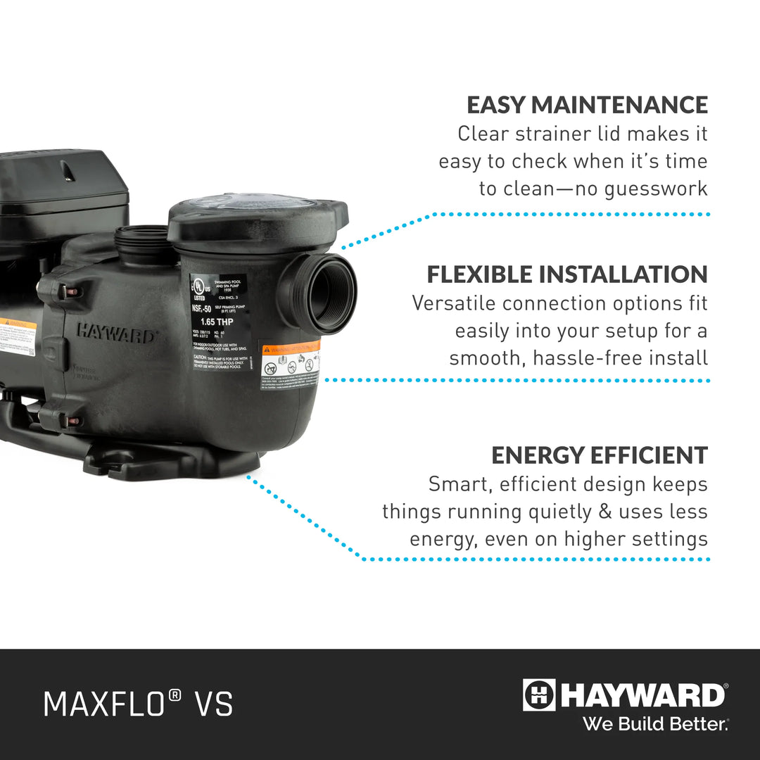 MaxFlo VS™ Variable Speed Pump 1.65HP 230V