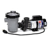 Waterway 2 HP Hi-Flo 2 dual-speed above ground pump with grey strainer basket and black motor housing with twist-lock cord