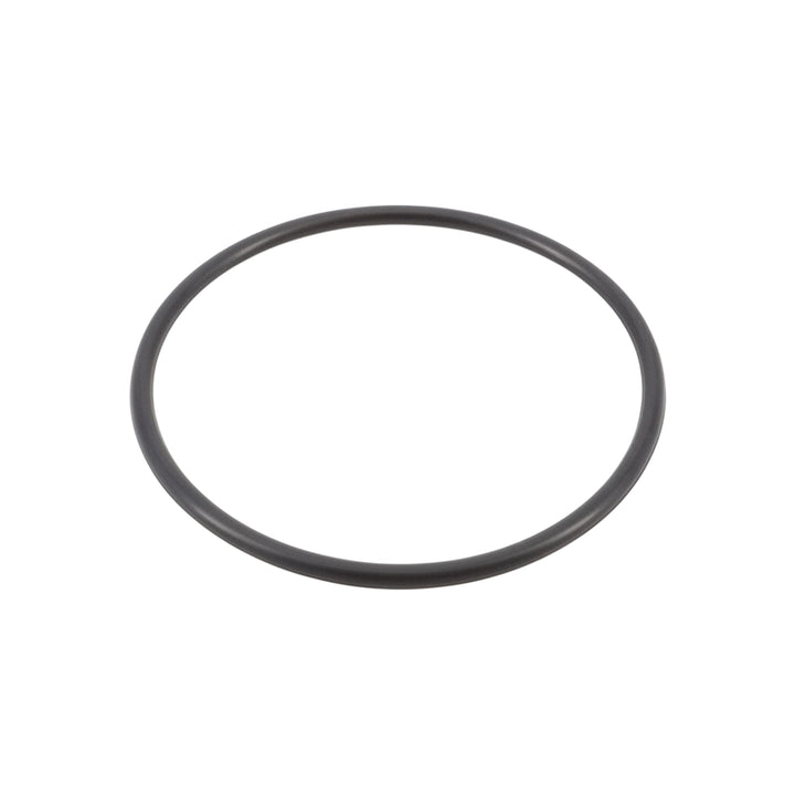 Black rubber O-ring, round cross-section, shown flat against a white background for JED chlorinator 15-472.