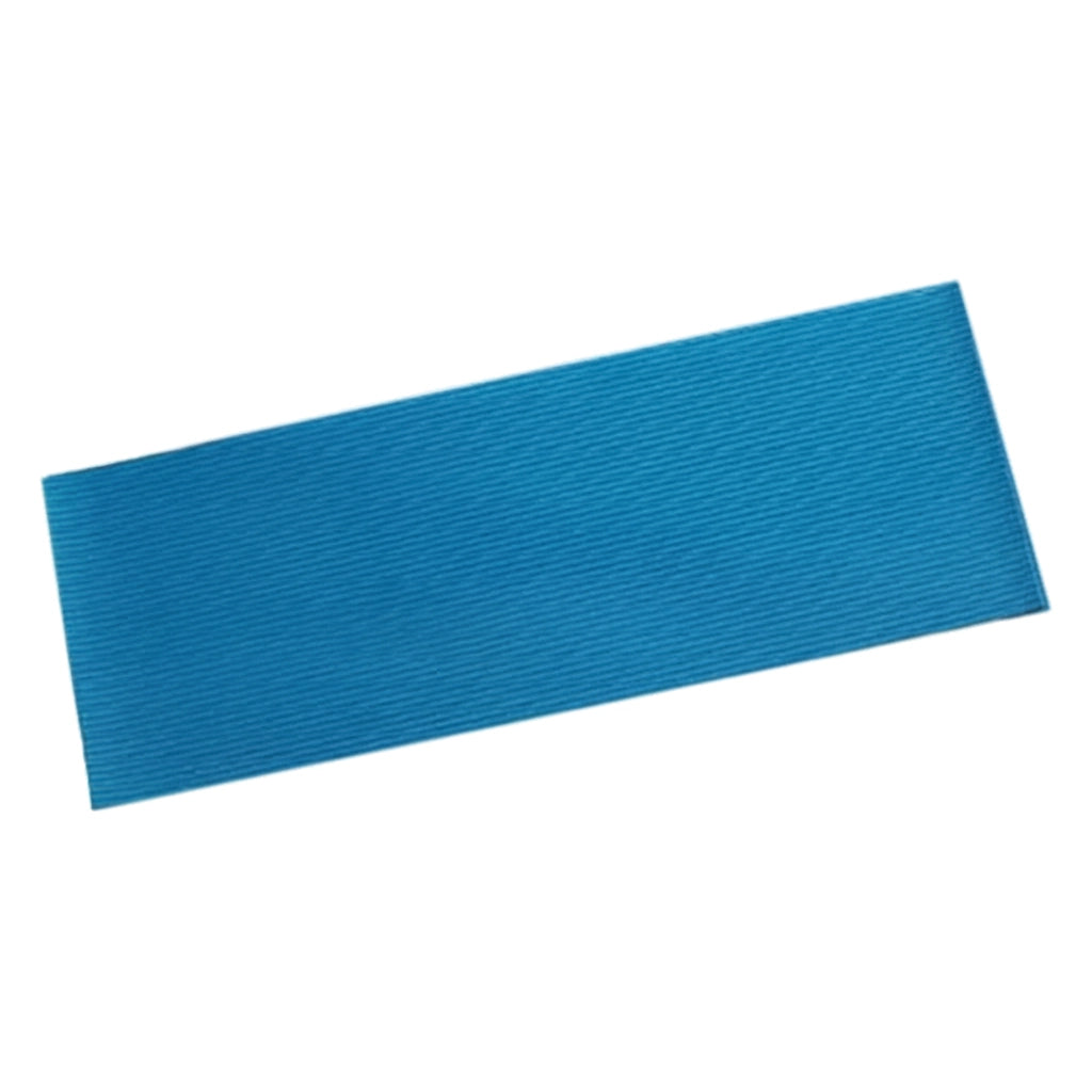 JED Pool Ladder Mat 80-877-B, rectangular blue ribbed vinyl mat shown flat on a white background.