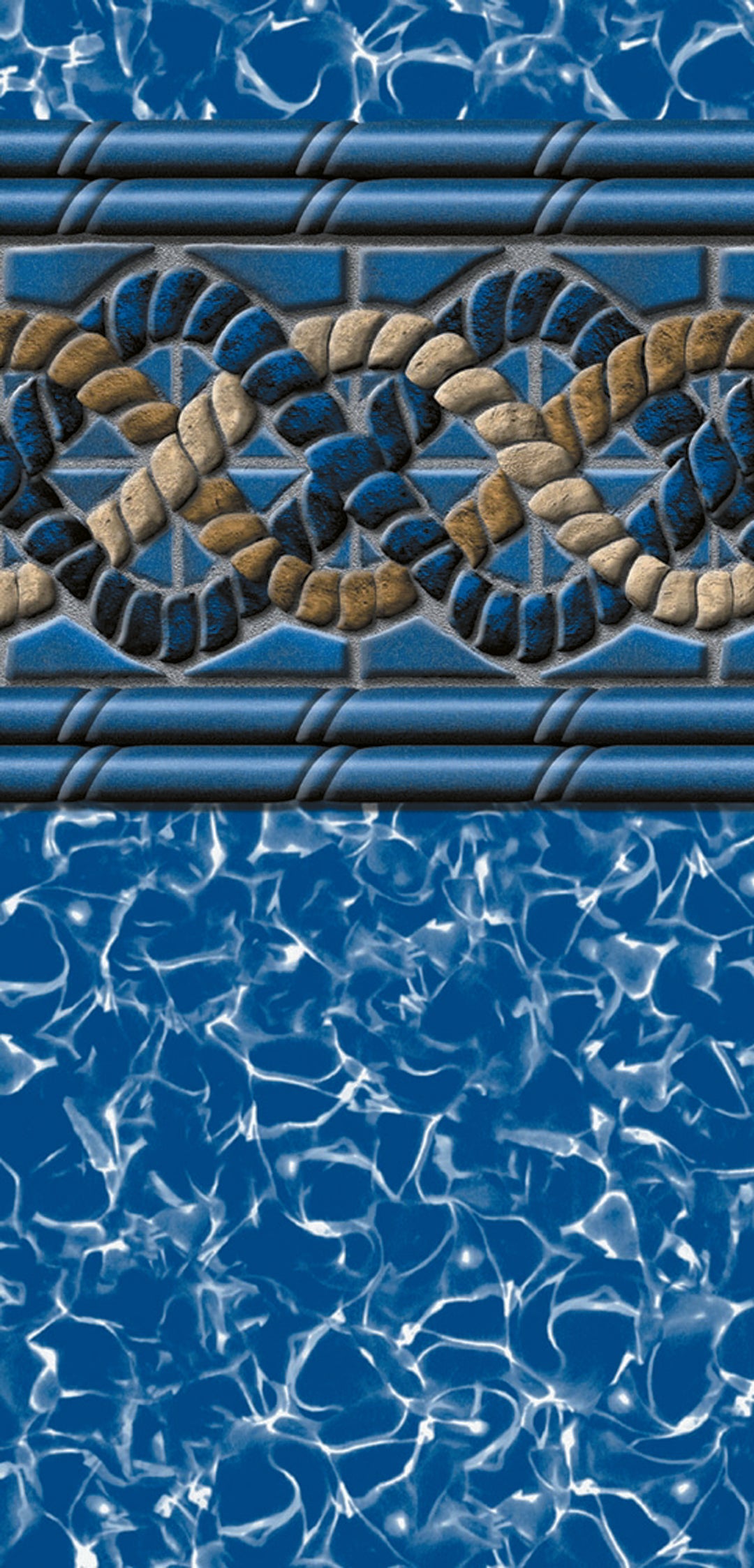 Swimline Round Mystri Gold UniBead/Hung Above Ground Pool Liner for 52-54" Pools