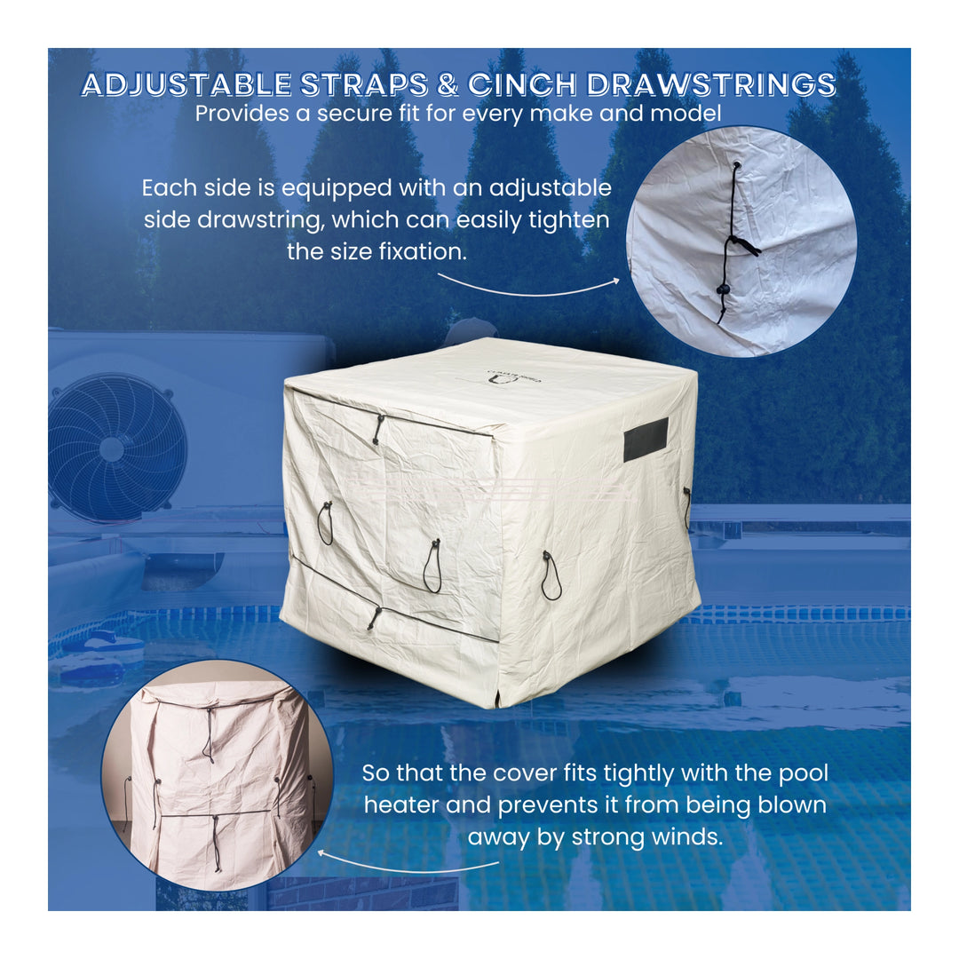 Outdoor Solutions Climate Shield® Pool Heater &amp; Heat Pump Cover, Two Sizes | OSCS-HC &amp; OSCS-HPC