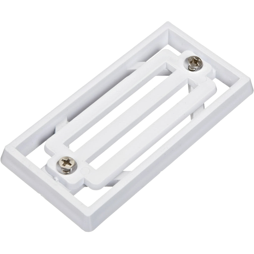 Pentair 3-Bar Frame Gutter Drain Fitting with Grate and Socket Connection 2" x 4", White | 542038