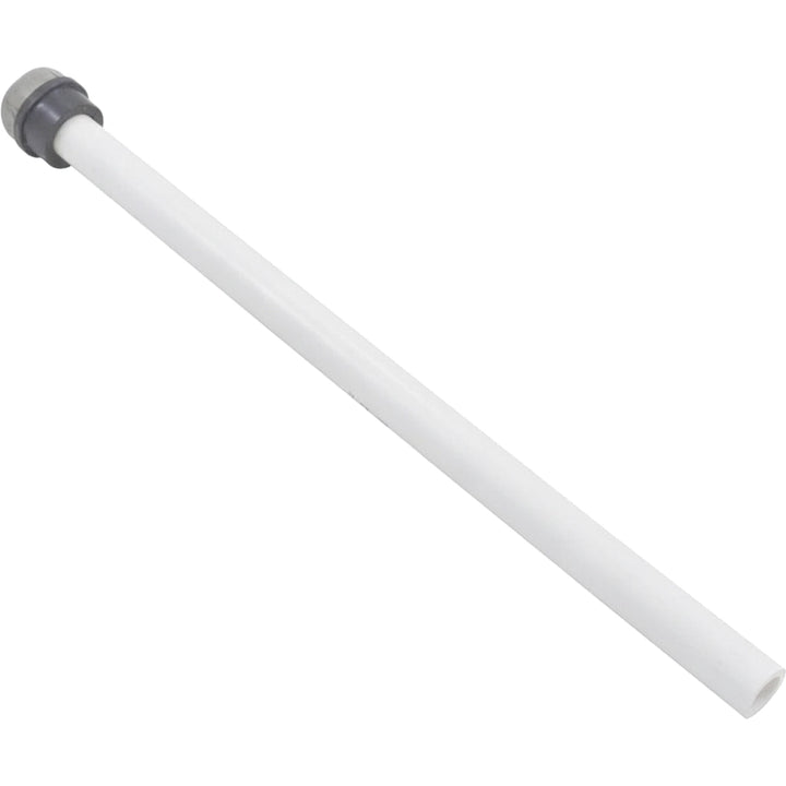 Pentair 170030 air bleed tube assembly, white plastic tube with gray fitting on one end, shown diagonally