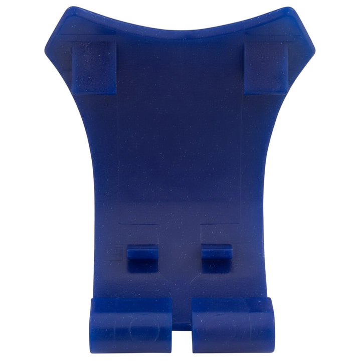 Blue plastic Pentair Buckle Kit 360284 with dual clips, shown from behind against a white background.
