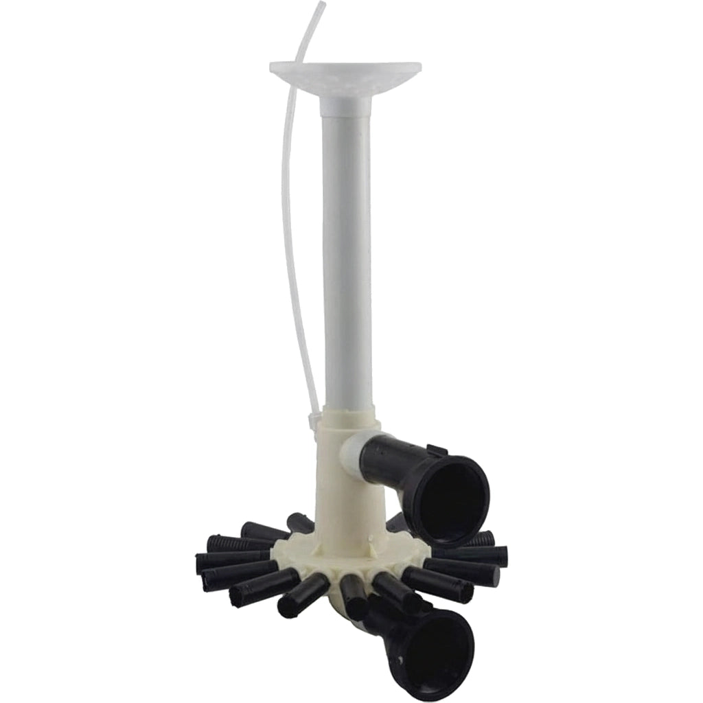 Pentair System 3 Sand Filter collector assembly with white hub, vertical tube, and radiating black laterals