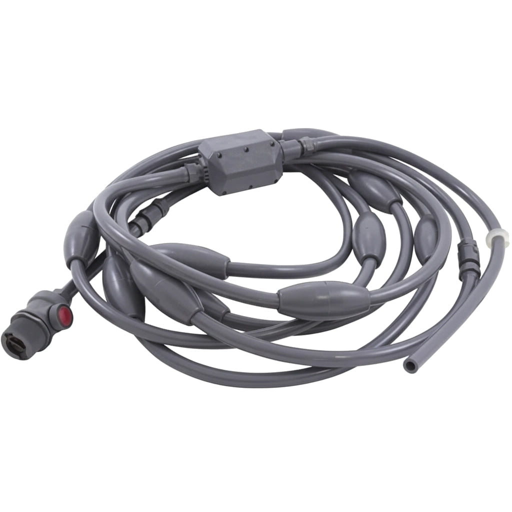 Coiled gray hose sections with float segments and connector for Pentair Kreepy Krauly Platinum pool cleaner kit LL209PMG