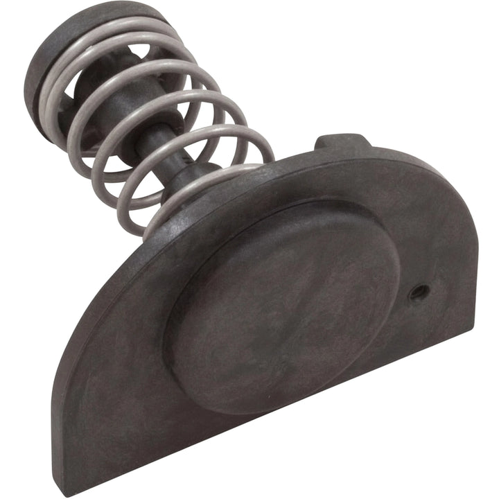 Pentair 77707-0244 tube sheet coil assembly with coiled spring and dark half-moon shaped mounting base plate.