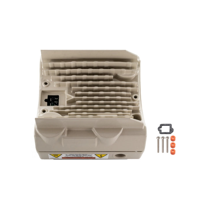Pentair 356944Z VSF drive underside with cooling fins, connector, gasket, screws, and rubber grommets