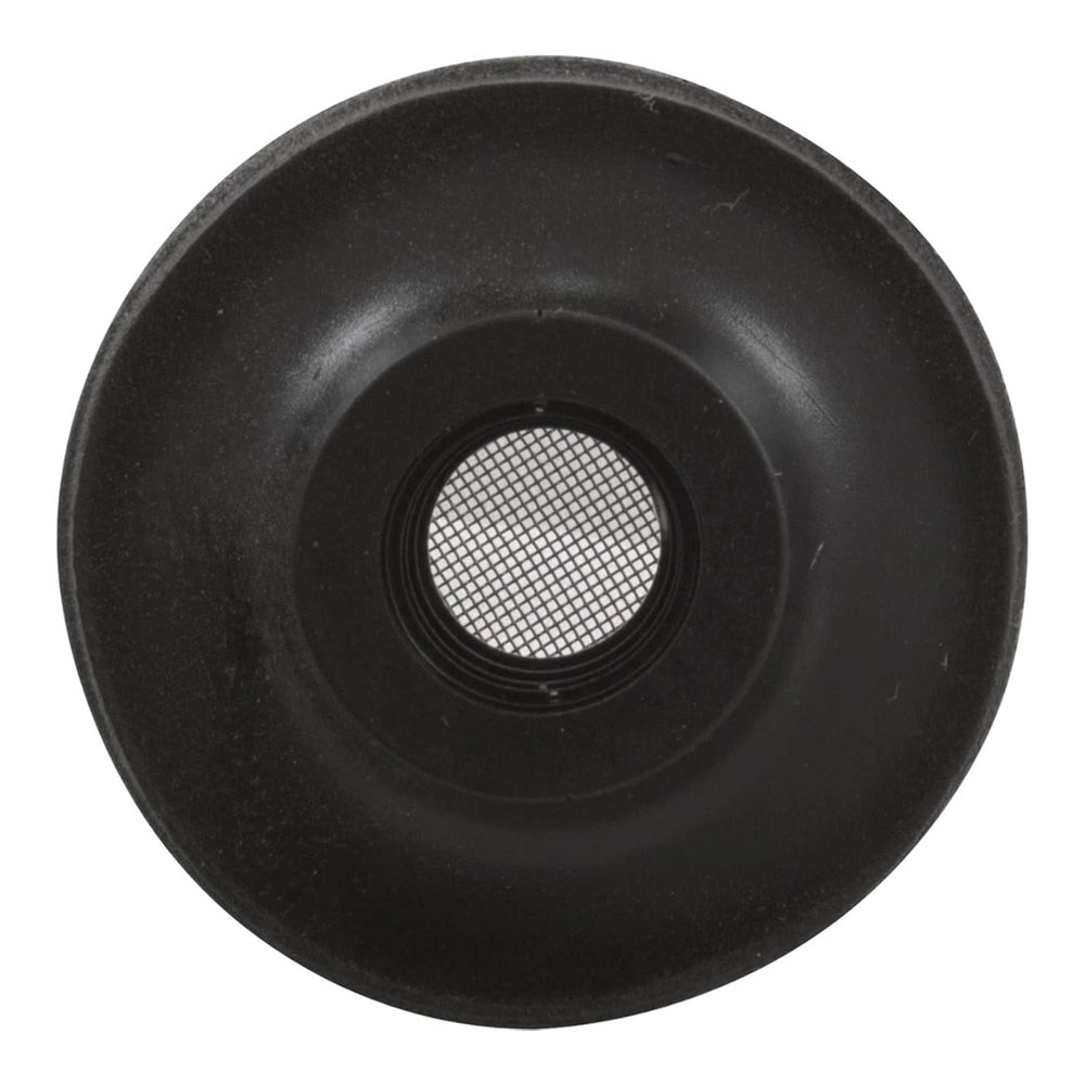 Black round Pentair Eclipse Air Bleed Strainer (55024400) with center mesh screen, viewed head-on.