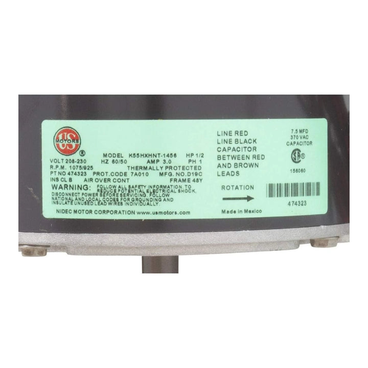 Pentair Fan Motor with Acorn Nut Kit | UltraTemp Heat Pump | 474323Z