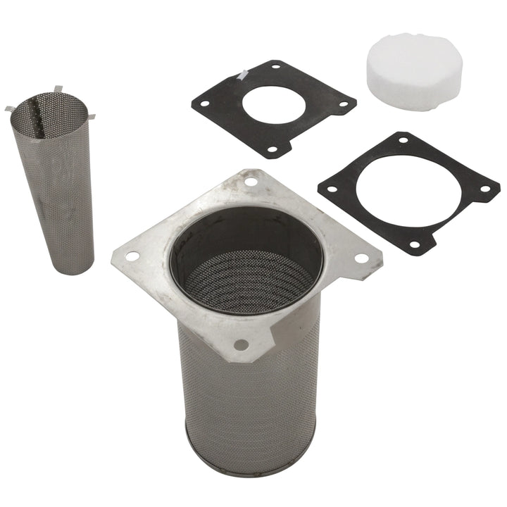 Pentair Flameholder Kit 460746 with mesh cylinder insert, flange gaskets, and round felt filter for MasterTemp 250