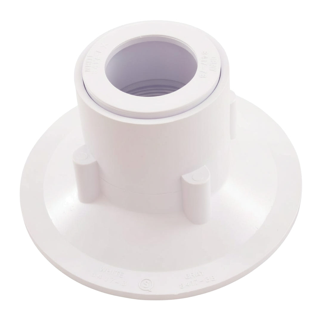 Pentair Floor Inlet Fittings 2" Slip with 1-1/2" Slip Bushing, White | 08417-0000