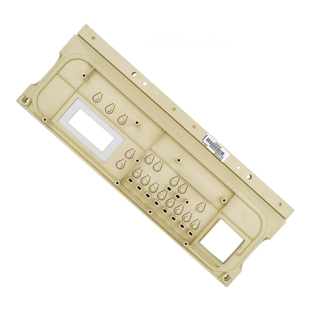 Tan plastic fold-down bezel with cutouts and teardrop tabs, Pentair EasyTouch replacement part 521232.