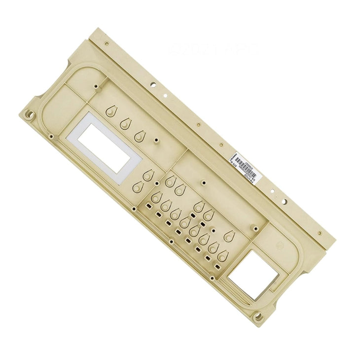 Tan plastic fold-down bezel with cutouts and teardrop tabs, Pentair EasyTouch replacement part 521232.