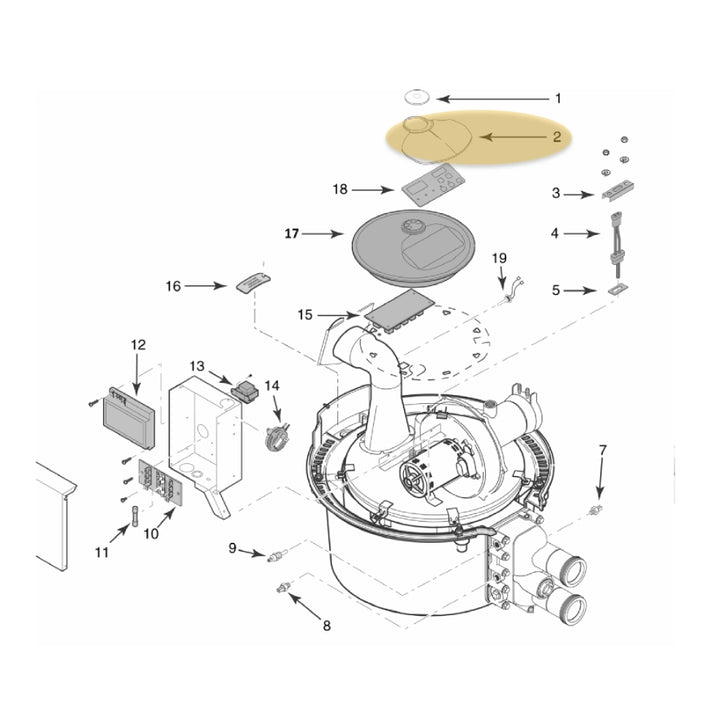 Pentair Heater Display Cover for the Max-E-Therm Heater | 42001-0008S