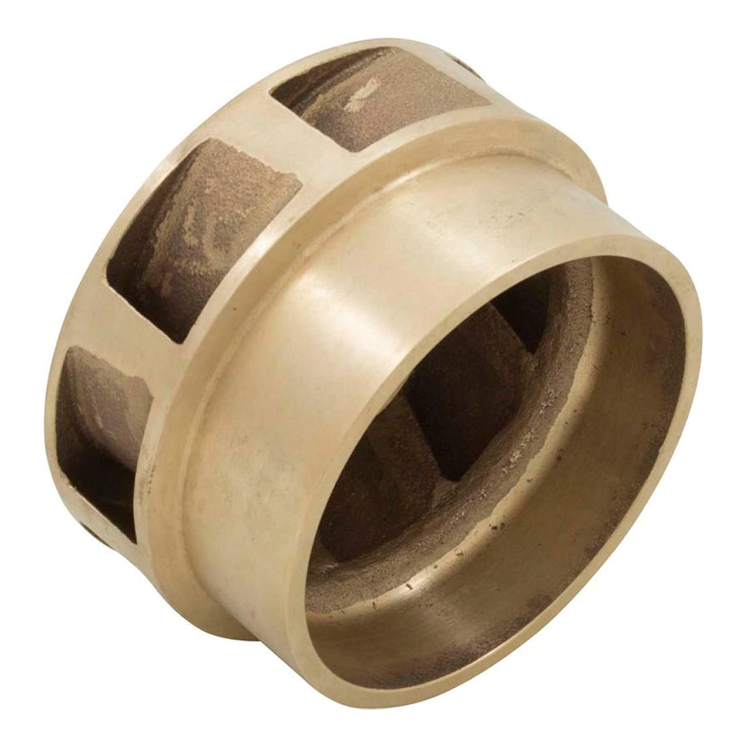 Brass-toned Pentair impeller 070227 with open vaned hub, shown at an angle against a white background.