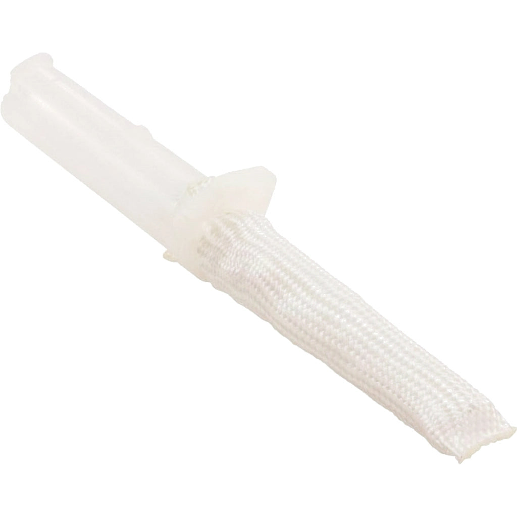 Pentair Internal Air Bleed Assembly 59011100, white plastic tube with woven mesh wick, diagonal view