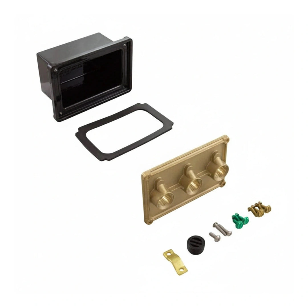 Pentair Junction Box Brass Base w/ Polycarbonate Cover - 1/2 in. ports | 78310500