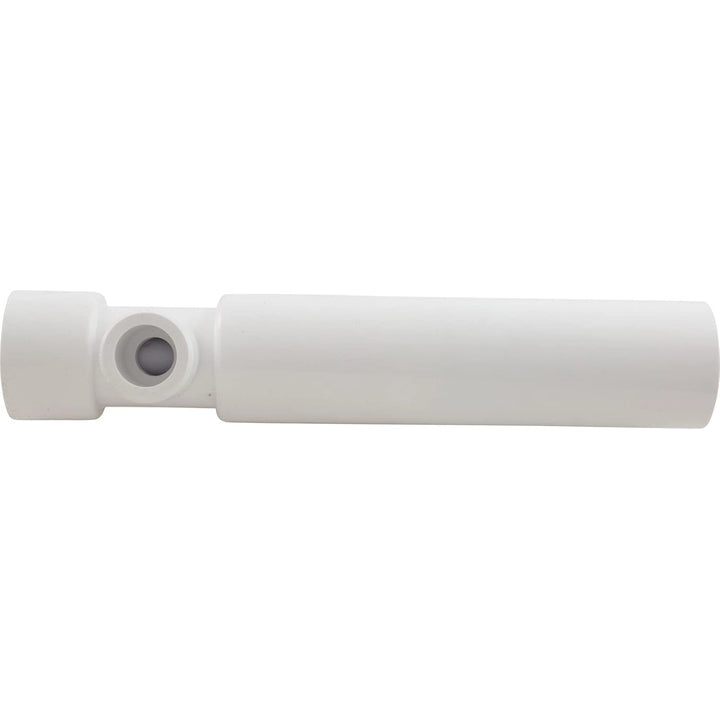 white cylindrical venturi jet with multiple socket openings and smooth surface designed for connection in piping
