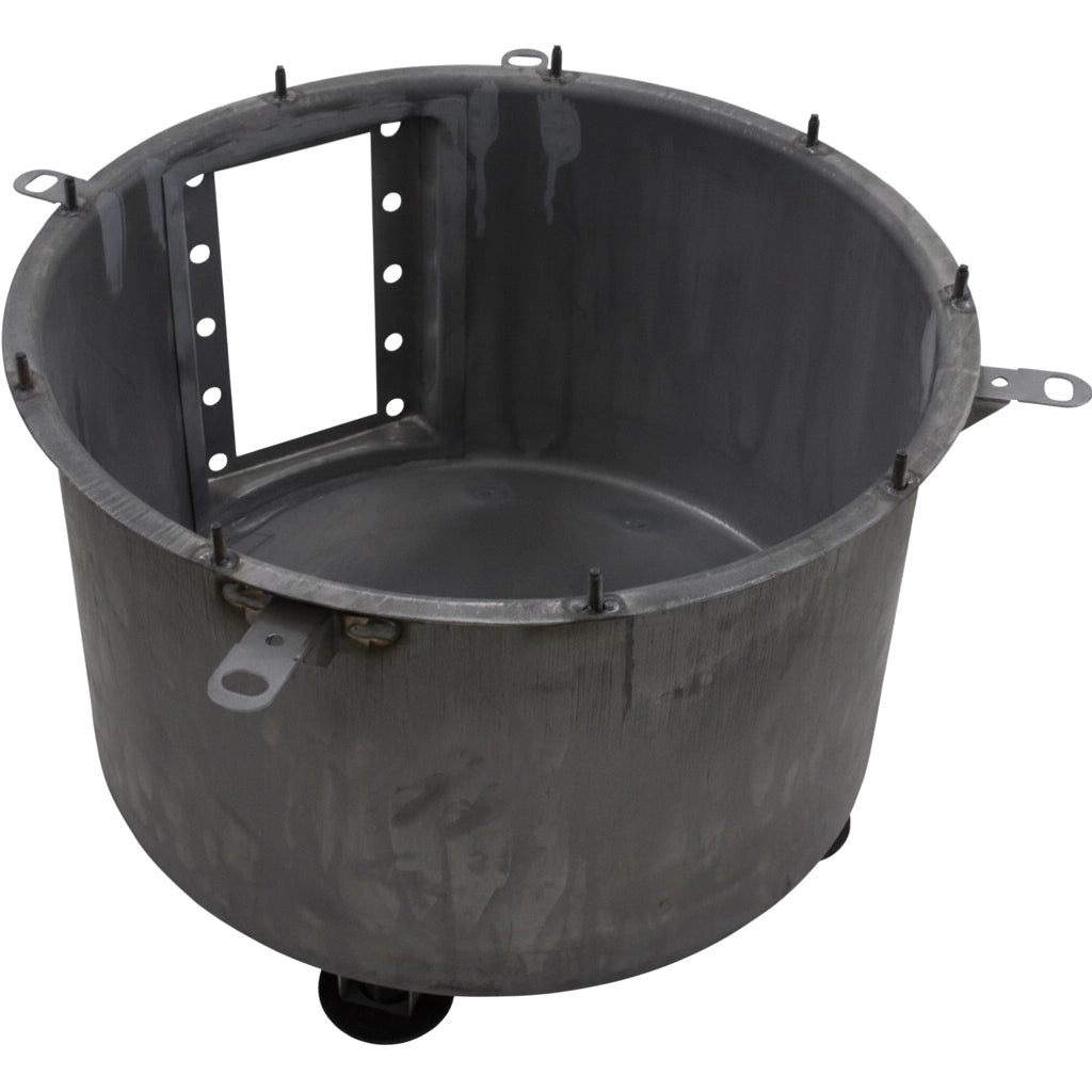 Pentair 474957 metal combustion chamber assembly, round tub with mounting brackets and bolt holes