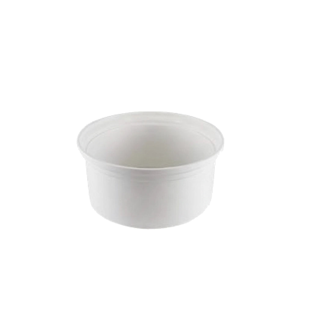 White round plastic deck ring for Pentair QuikWater water leveler, shown empty against a plain background.