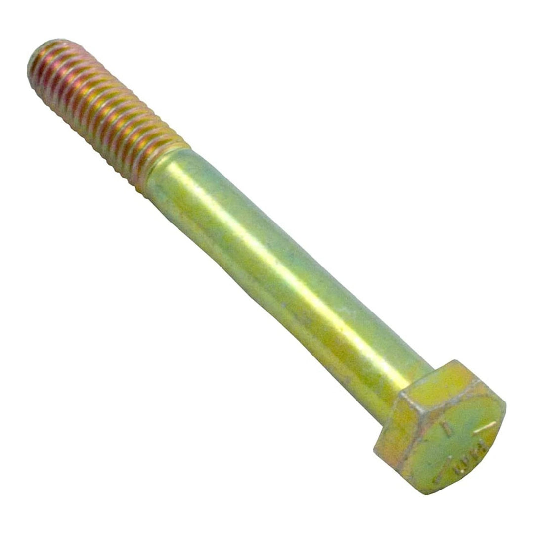 Zinc-plated hex head bolt with partial threading, Pentair replacement bolt 471622Z for MiniMax heat exchanger.
