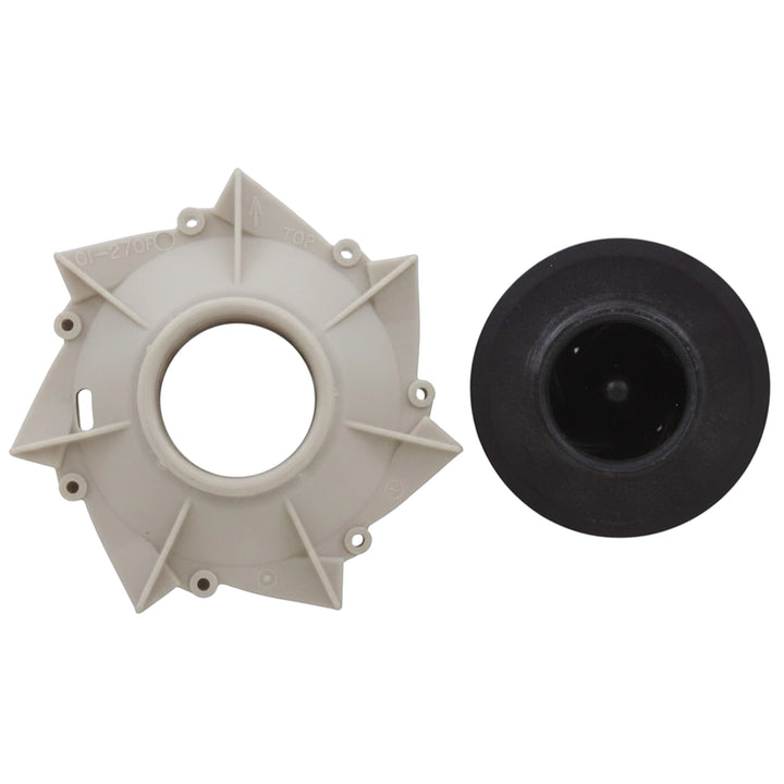 Pentair PP3011 seal/gasket kit: tan star-shaped diffuser cover and black rubber shaft seal boot.