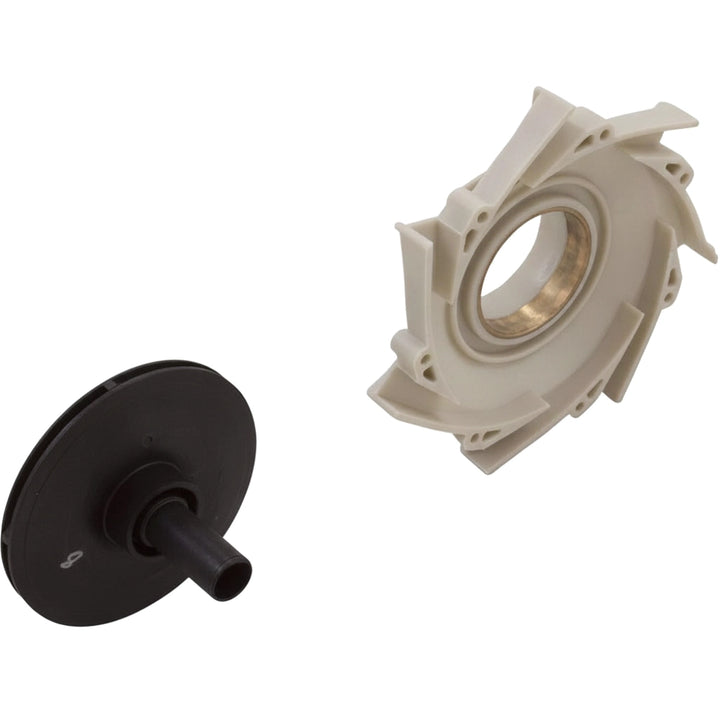 Pentair PP3011 seal/gasket kit: black vaned impeller with shaft seal and tan diffuser-style backing plate.