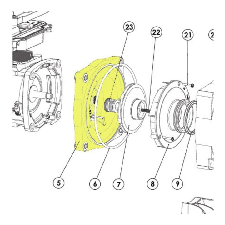 Pentair Sealplate, Almond | SuperFlo VS / SuperFlo VST / SuperMax VS Variable Speed Pump | 356071Z