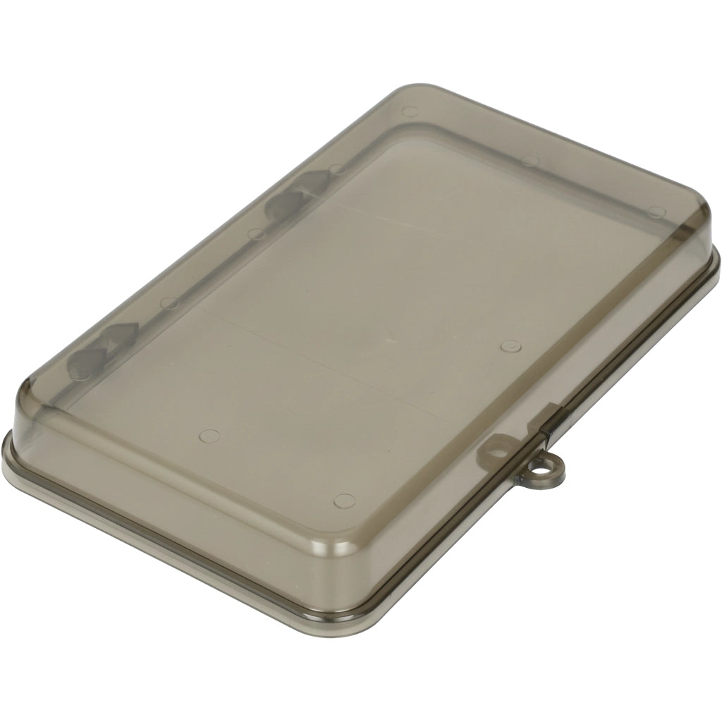 Pentair SolarTouch Door Replacement (521516), smoke-tinted plastic enclosure cover with latch, shown at an angle