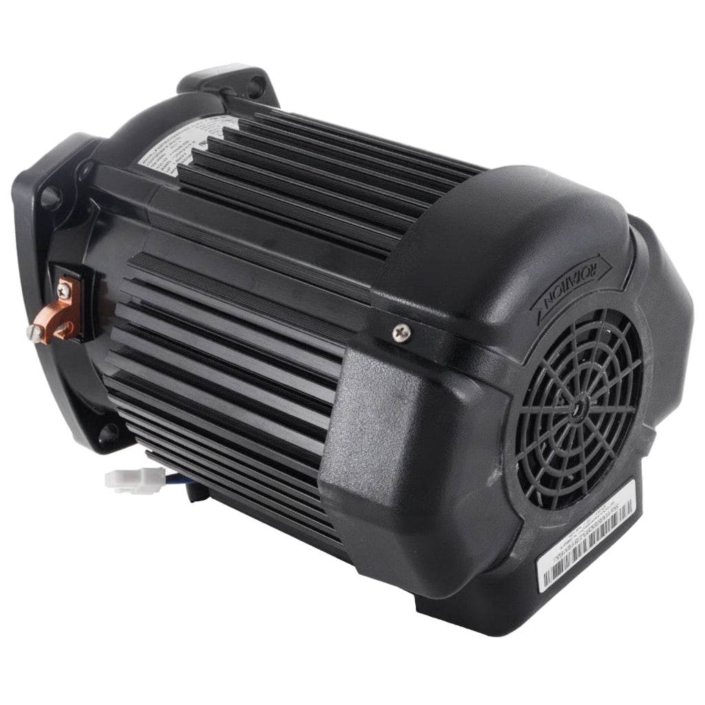 Pentair 353135S TEFC motor package, black finned housing with rear fan grille and wiring terminals