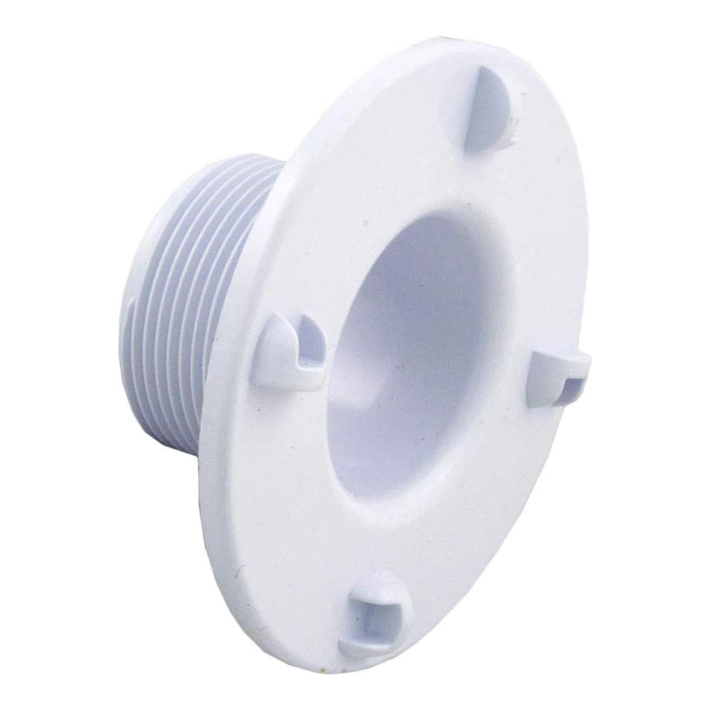 White round threaded wall flange with recessed center, Pentair 79118300Z pool light replacement part.