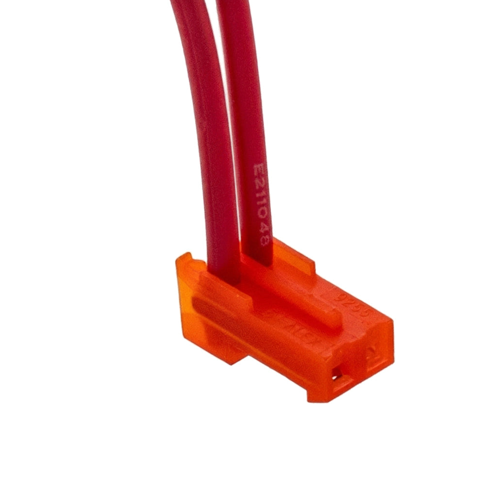Close-up of the orange two-pin connector on the Pentair IntelliChem transformer&