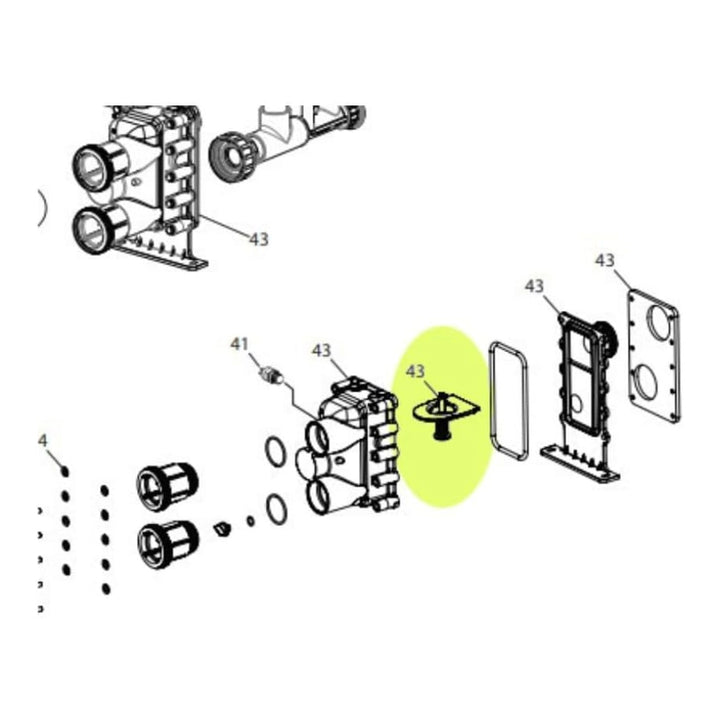 Pentair Water Bypass Assembly | ETi® 400 Heater | 475621
