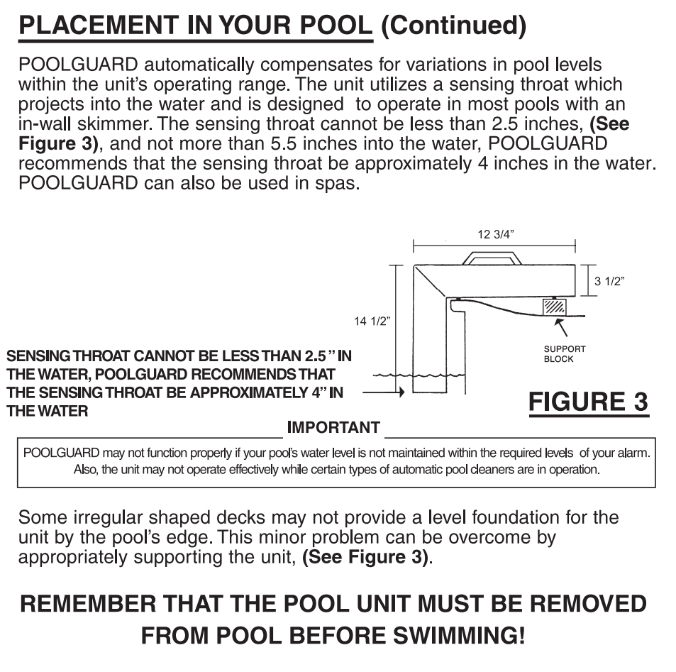 Poolguard I/G Pool Alarm | PGRM-2