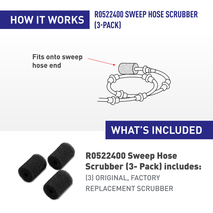 Zodiac Sweep Hose Scrubber (3 Pack) | R0522400