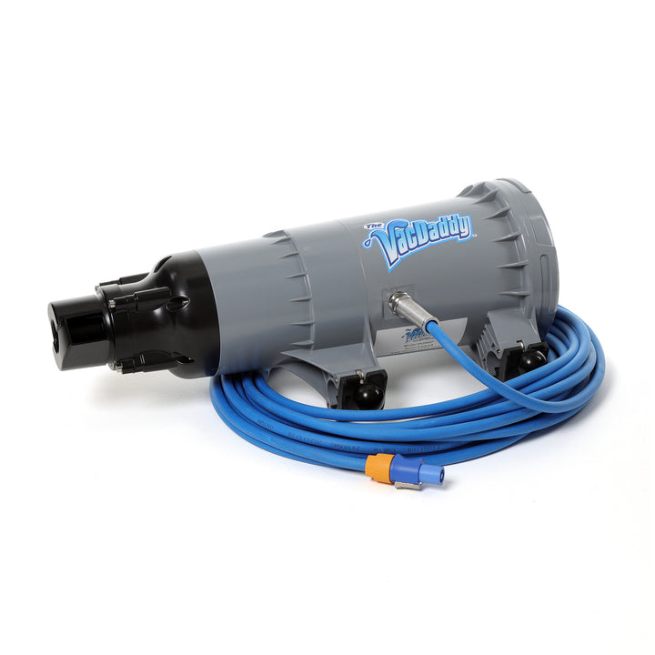 The Pro Bundle with VacDaddy 2.0, Vacuum to Waste Kit, Shallow Water Adapter, 28" Aluminum Adapter Pole, Carry Bag, Gunite Vac Head (with Rigid Handle), and Remote On/Off Switch