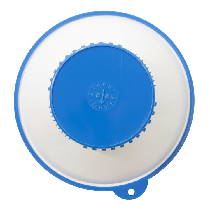 Rainbow Splasher Pool/Spa Floating Chemical Dispenser, Blue and White, Holds 11oz of 1" Tablets | R171130