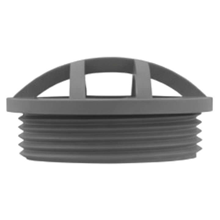 Hayward Safety Grate Insert, dark gray plastic drain cover with threaded 1.5in MPT fitting and slotted top.