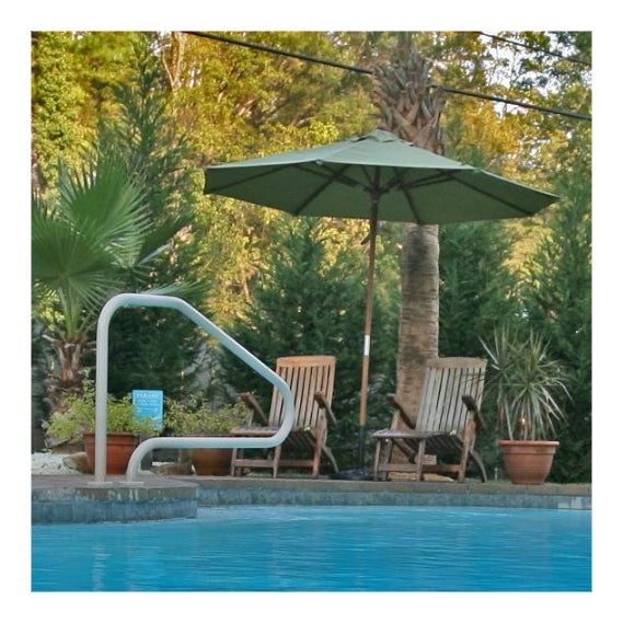 Saftron 4-Bend Return-to-Deck Bend Above Water Pool Handrail, in Various Colors | RTD-448